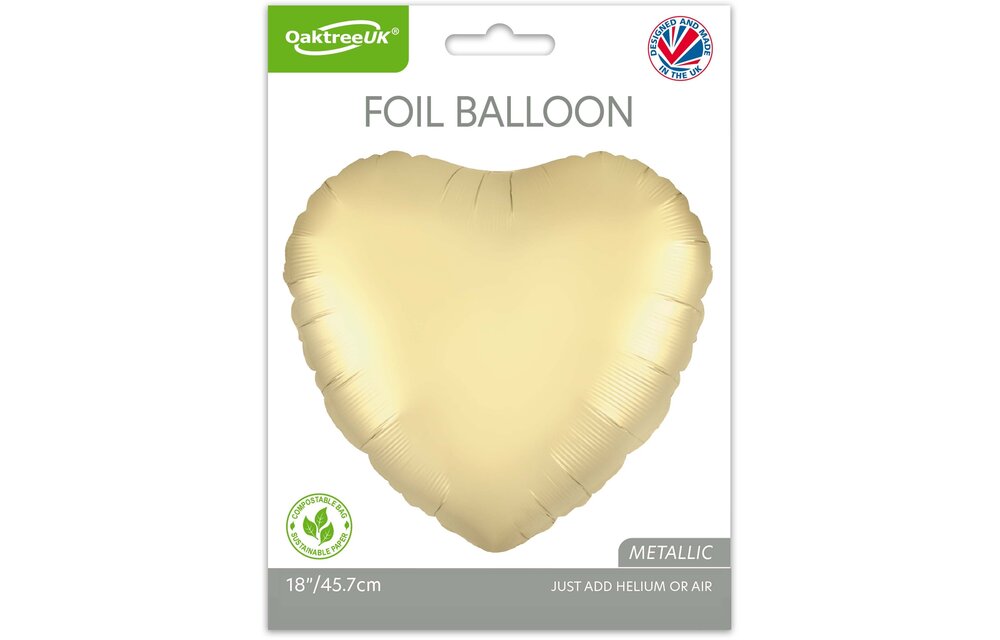 36 inch - Gold Silk - Heart - Oaktree