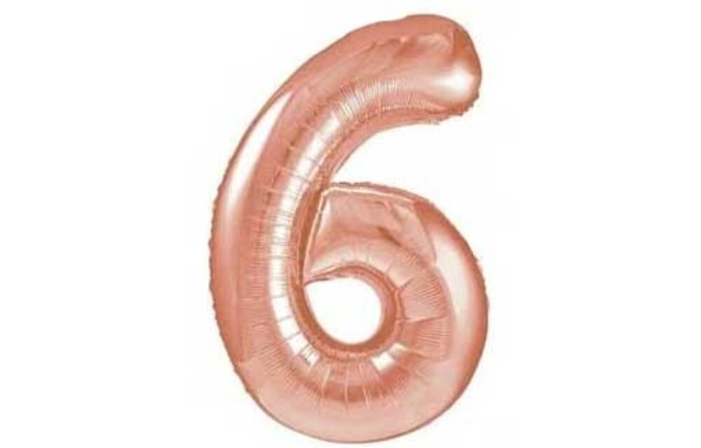 SALE > Cijfer Rose Gold 6 - HA24"/60cm.