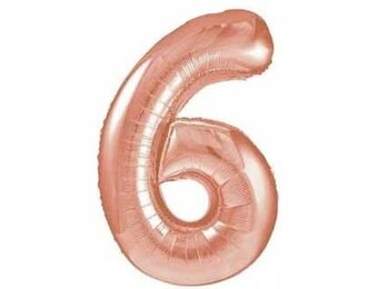 SALE > Cijfer Rose Gold 6 - HA24"/60cm.
