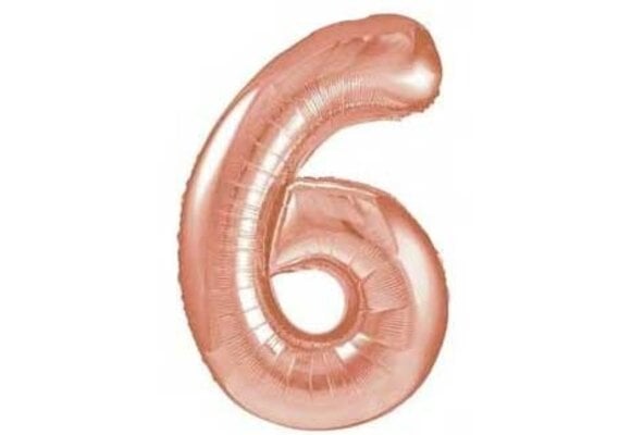 SALE > Cijfer Rose Gold 6 - HA24"/60cm.