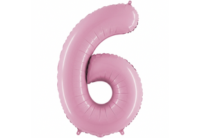 SALE > Cijfer Pastel Pink - 6 - 24 inch