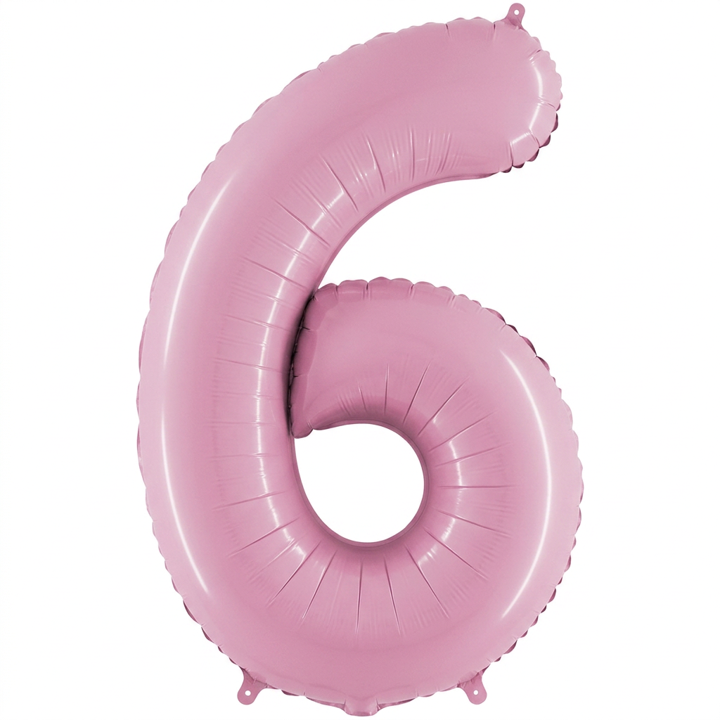 SALE > Cijfer Pastel Pink - 6 - 24 inch