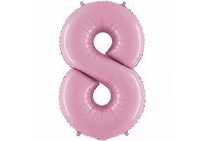 SALE > Cijfer Pastel Pink - 8 - 24 inch