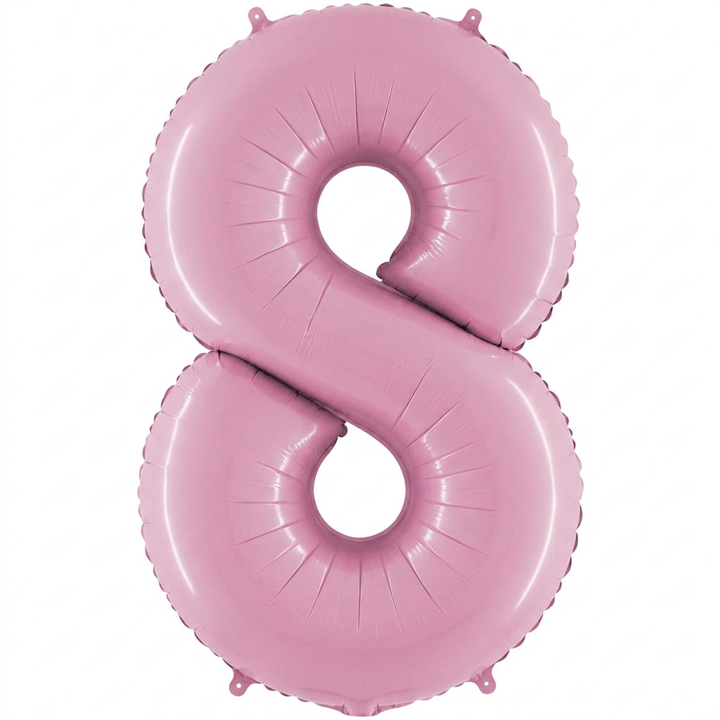 SALE > Cijfer Pastel Pink - 8 - 24 inch