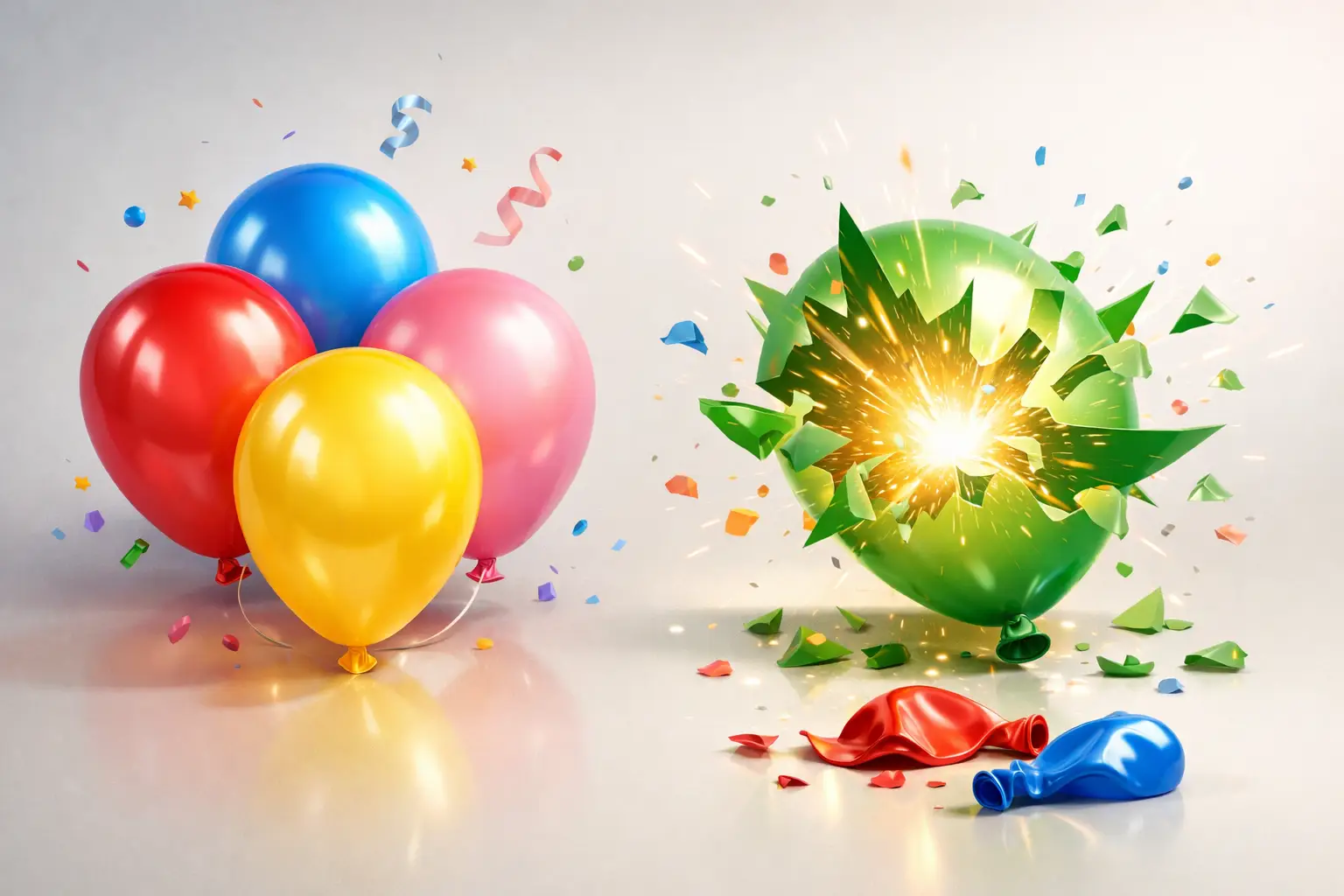 Waarom knappen latex ballonnen