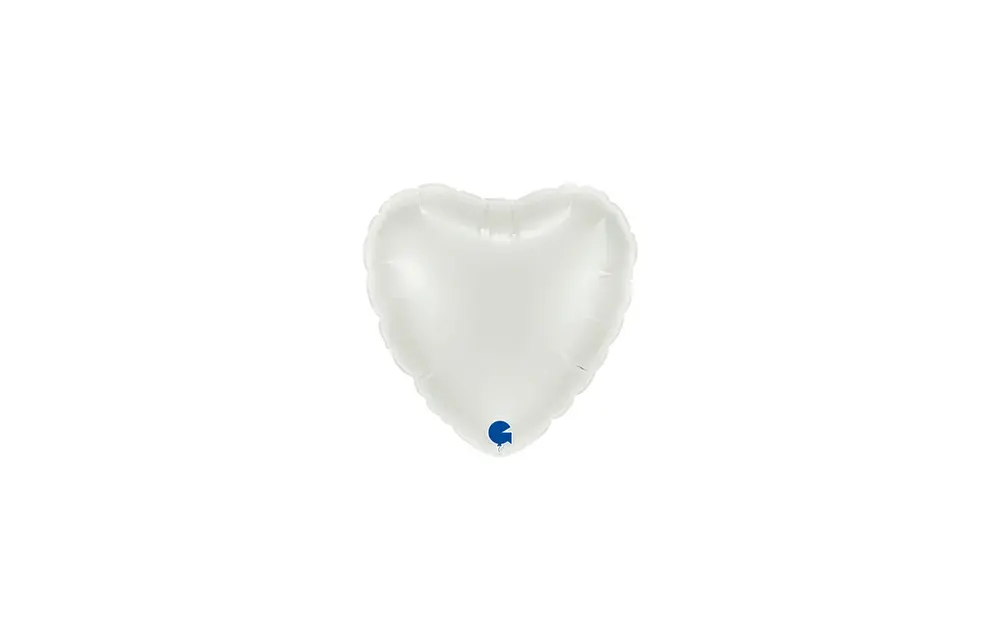 Heart - White - 4 inch - Grabo - 10 stuks