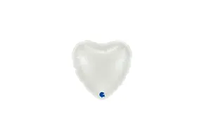 Heart - White - 4 inch - Grabo - 10 pcs