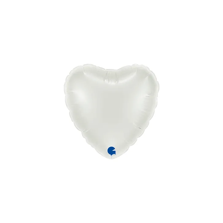 Heart - White - 4 inch - Grabo - 10 pieces