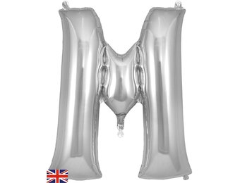 Letter Silver - M - Oaktree  34 inch