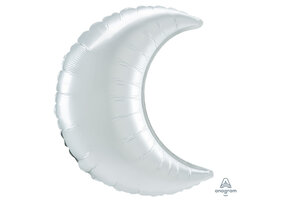 Crescent Moon - Satin Luxe White - 26 inch - Anagram - 2 stk