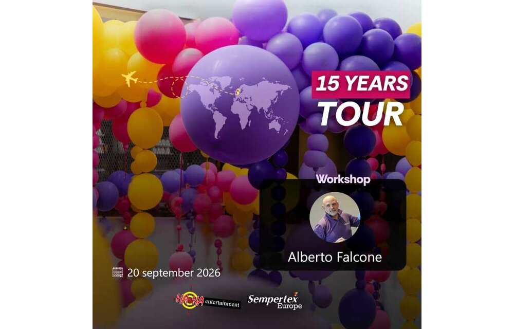 Workshop-Alberto Falcone 20 september 2026- Celebrate 15 years of Sempertex Europe