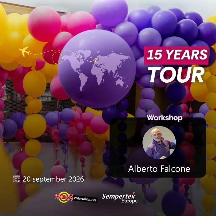 Workshop-Alberto Falcone 20 september 2026- Celebrate 15 years of Sempertex Europe