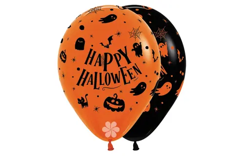 R12 - Happy Halloween Ghosts - Assortment - 25 Stuks