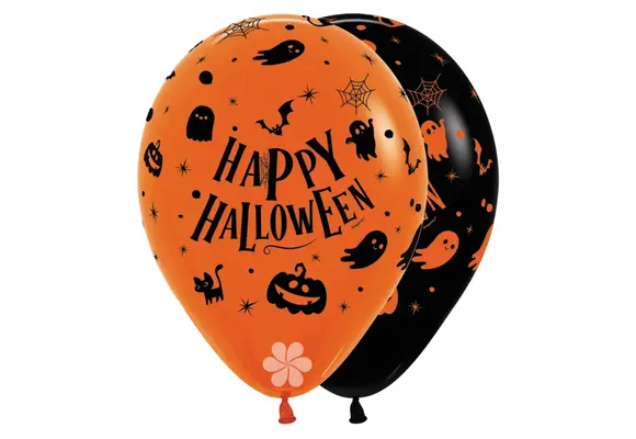 R12 - Happy Halloween Ghosts - Assortment - 25 Stuks