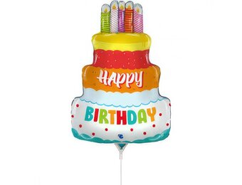 MICROFOIL - Birthday Cake - 14 inch - Grabo - Airfilled