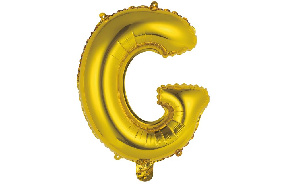 Letter Mini Gold - G - A34cm - zelfsluitend