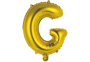 Letter Mini Gold - G - A34cm - zelfsluitend