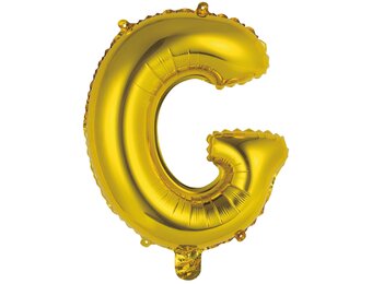 Letter Mini Gold - G - A34cm - zelfsluitend