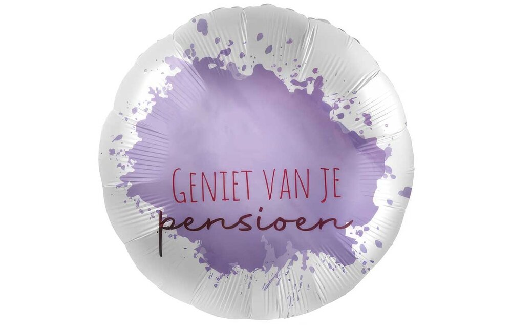 Geniet van je Pensioen - 18"/45cm - 2 stuks ***