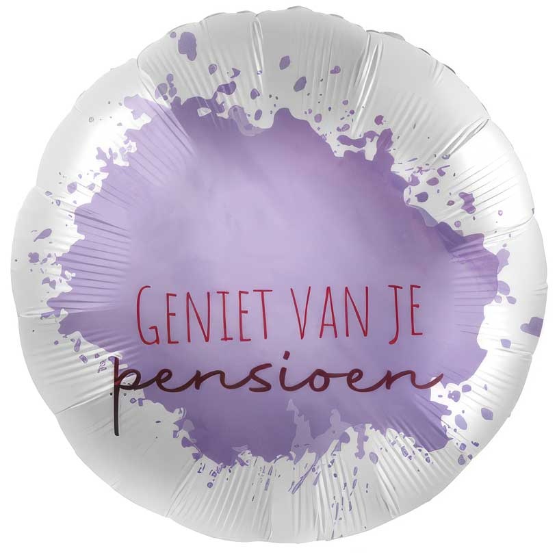 Geniet van je Pensioen - 18"/45cm - 2 stuks ***