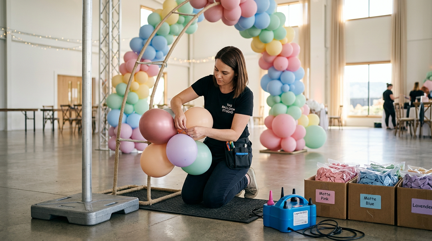 Hoeveel ballonnen heb je nodig voor een ballonnenboog?