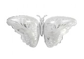 Butterfly Silver/White - 87x44 cm