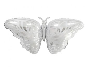 Butterfly Silver/White - 87x44 cm
