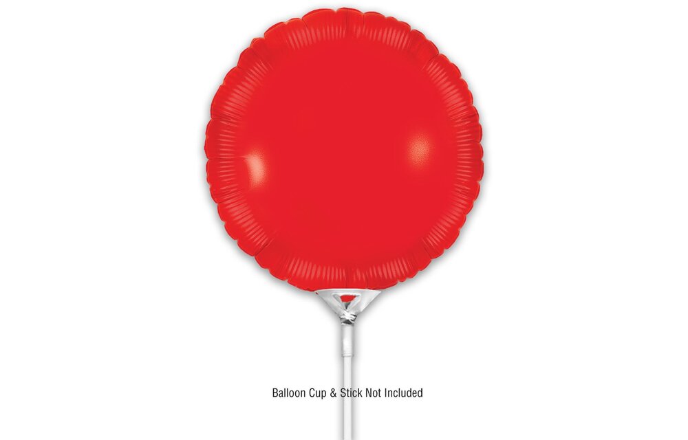 Round - Red - 9inch - verpakt 5stks - zelfsluitend
