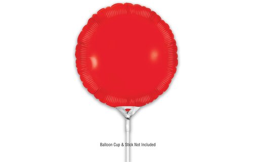 Round - Red - 9inch - verpakt 5stks - zelfsluitend