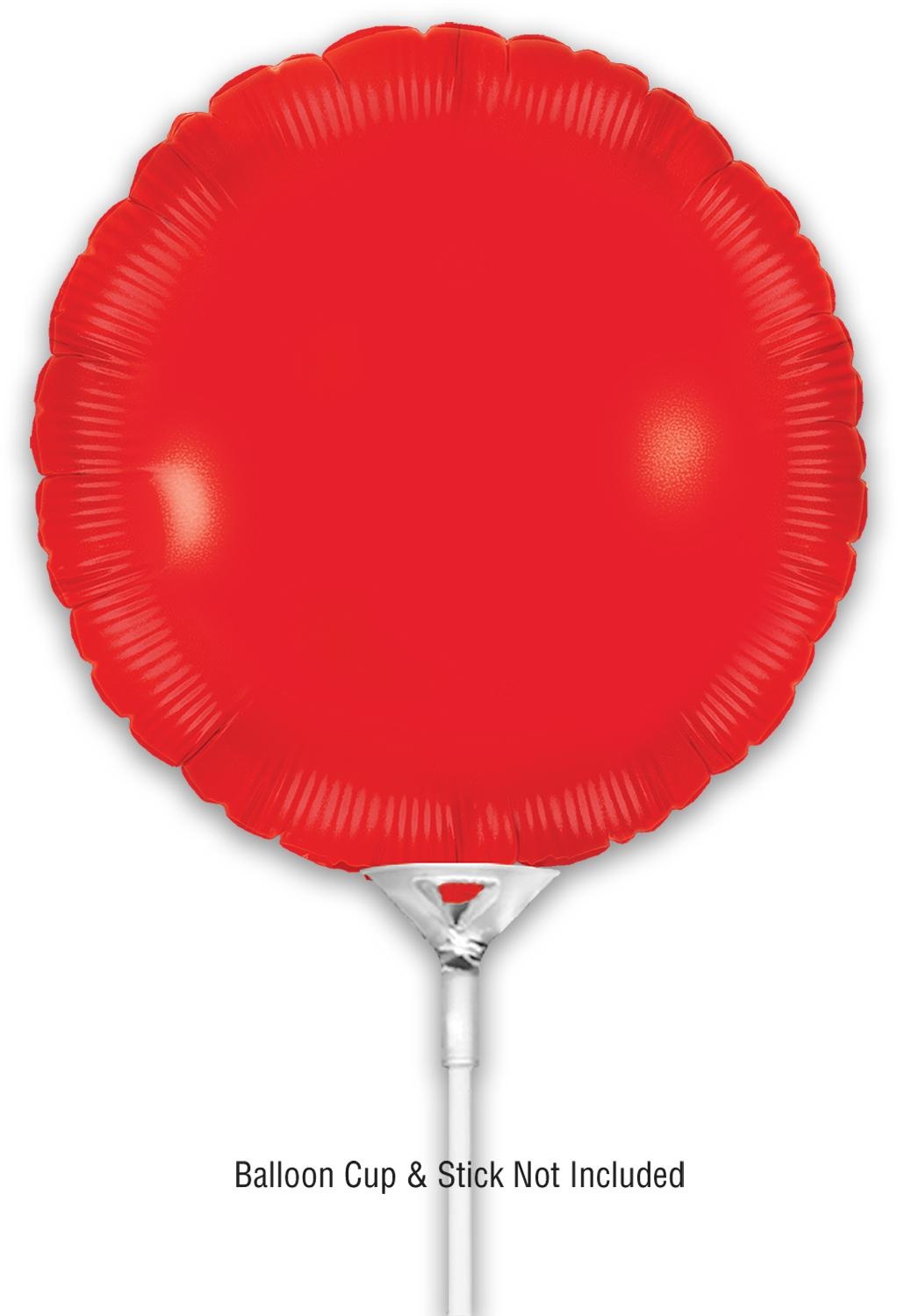 Round - Red - 9inch - verpakt 5stks - zelfsluitend