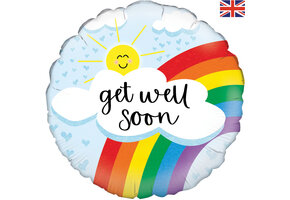 Get Well Soon Rainbow Holographic - 18 inch - Oaktree