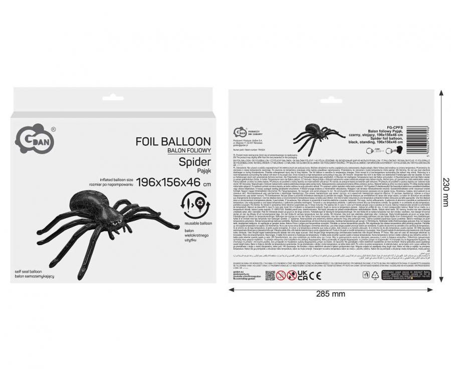 Spider - Black - Large 196x156x46 cm