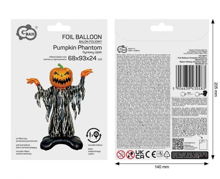 Stand Up - Pumpkin Phantom - 68x93x24 cm