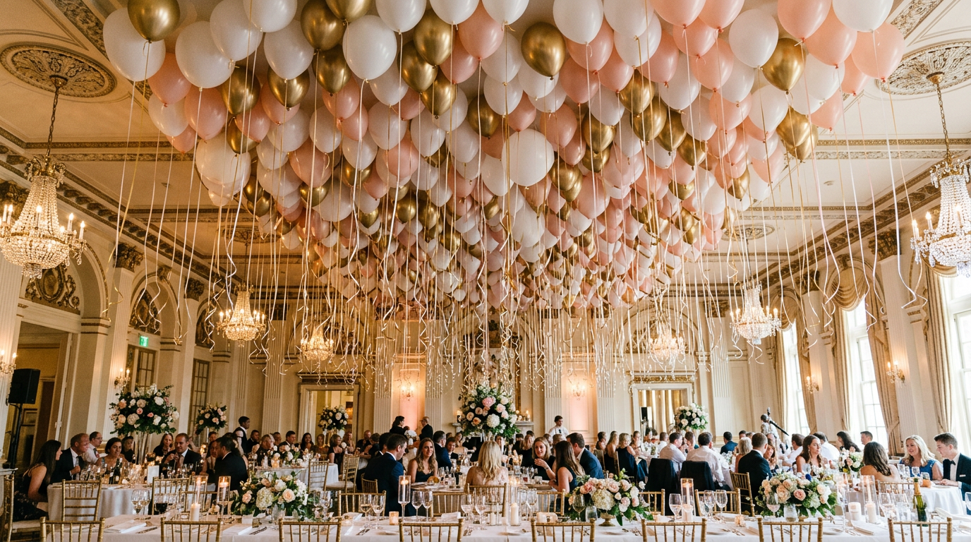 Plafonddecoratie met heliumballonnen maken: van planning tot ophangen