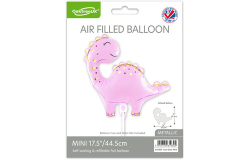 MICRO - Cute Dino - Pink - 14 inch - Oaktree - selfsealing