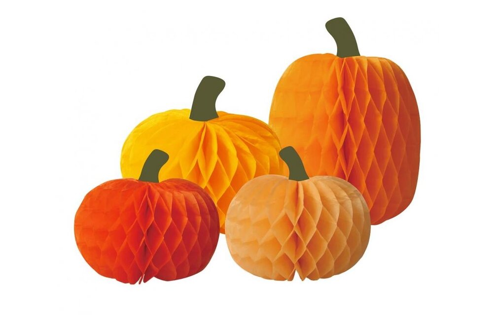 Set of Paper Pumpkins - mix 4