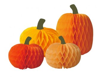 Set of Paper Pumpkins - mix 4