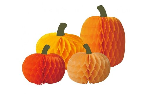 Set of Paper Pumpkins - mix 4