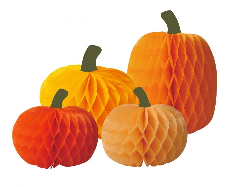 Set of Paper Pumpkins - mix 4