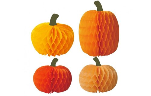 Set of Paper Pumpkins - mix 4