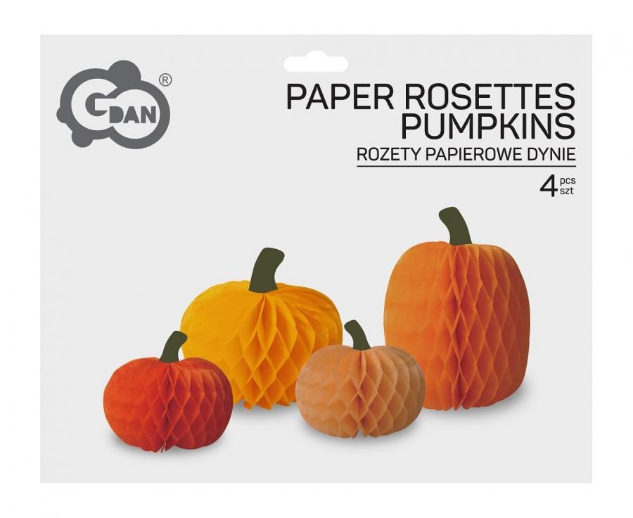Set of Paper Pumpkins - mix 4