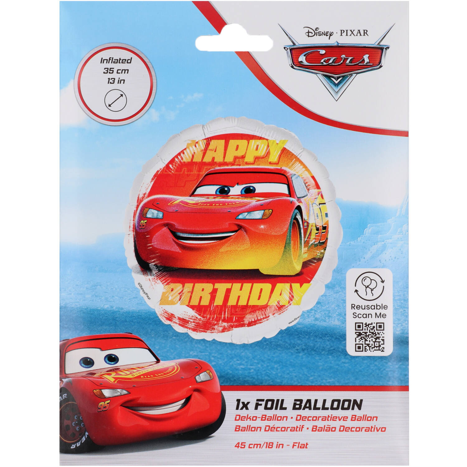 Cars - Happy Birthday - 45 cm
