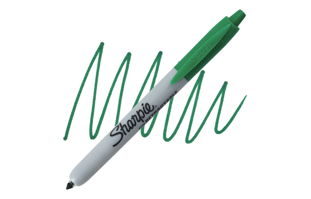 Sharpie Fine Point Marker - Retractable Green