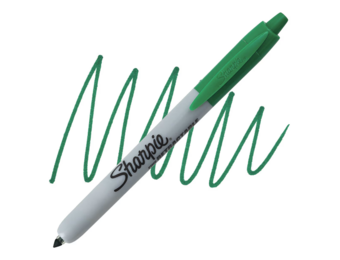 Sharpie Fine Point Marker - Retractable Green