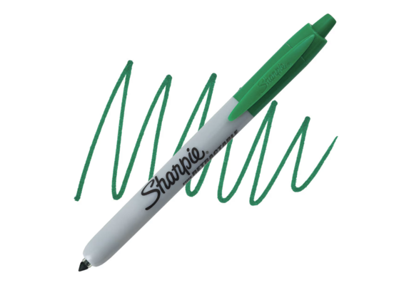 Sharpie Fine Point Marker - Retractable Green