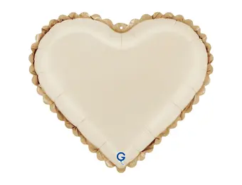 Heart Lace Cream - 18 inch - Grabo