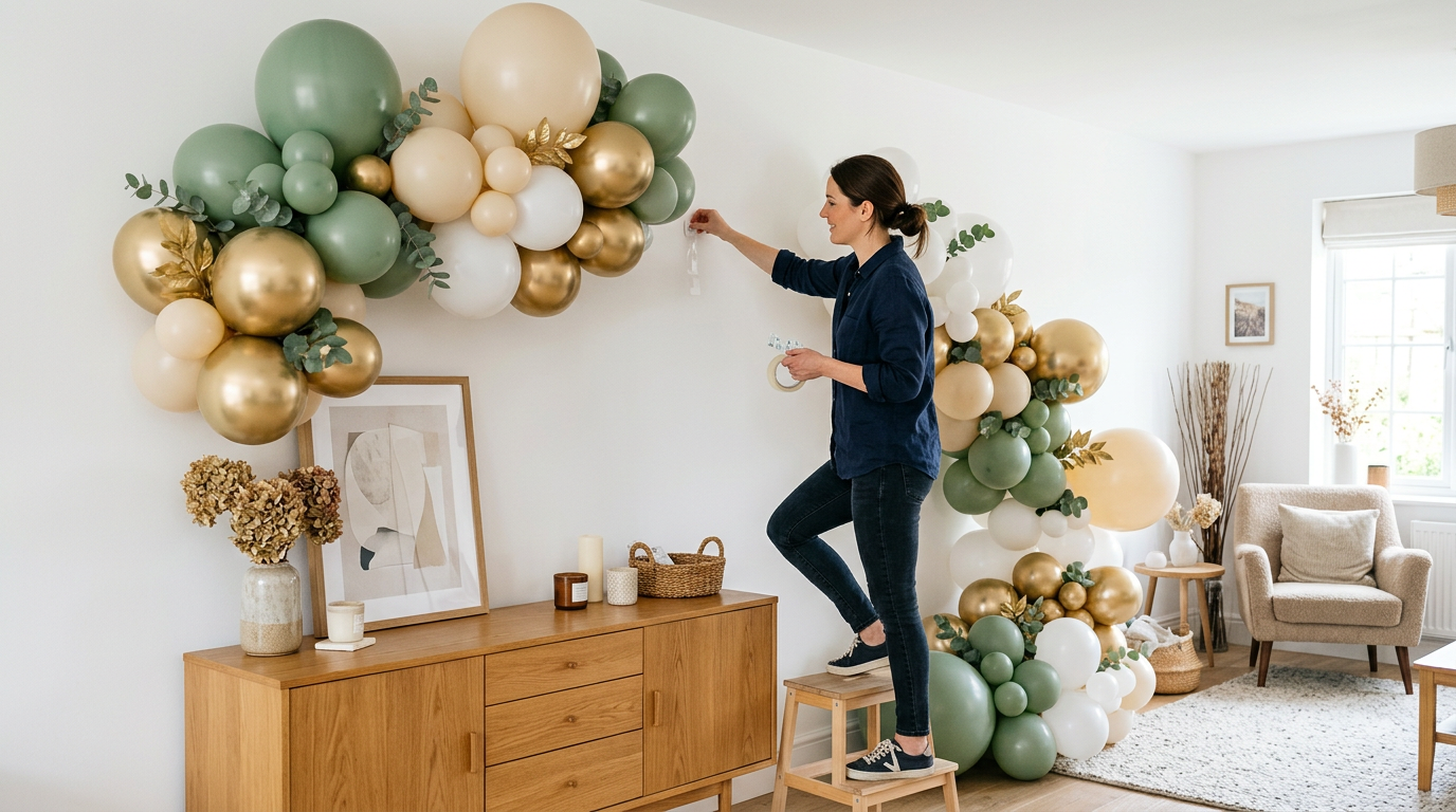 Ballonnen plakken op een muur zonder schade: zo doen decorateurs het
