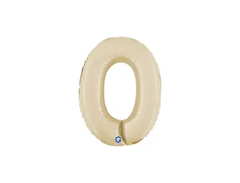 Cijfer Mini Satin Cream - 0 - GRABO - 14 inch