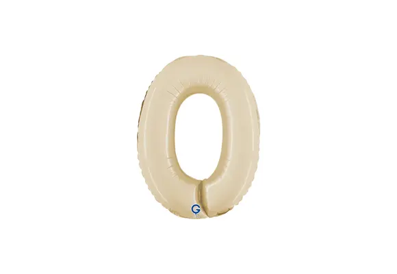 Cijfer Mini Satin Cream - 0 - GRABO - 14 inch