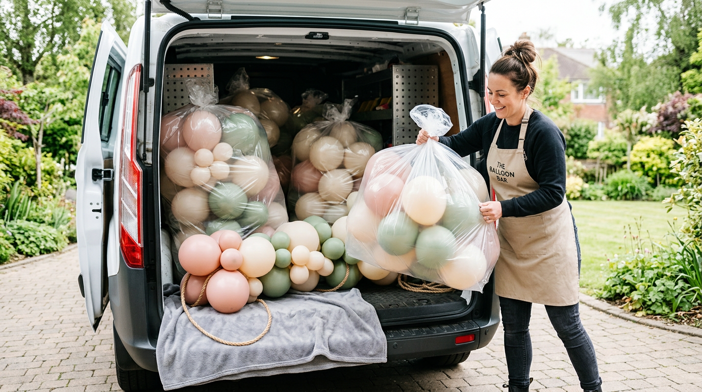 Ballonnen vervoeren in de auto zonder knappen: zo krijg je alles heel op locatie